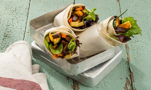 Wraps mit Halloumi und Grillgemüse
