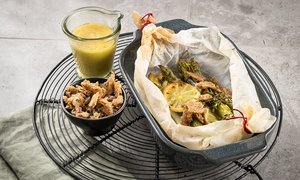 Ofenspargel mit feiner Hollandaise