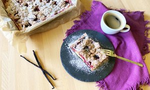 Zwetschgenkuchen mit Streusel vom Blech
