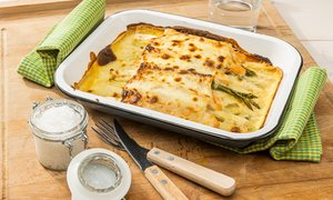 Spargel Lachs Lasagne