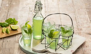 Basilikum-Vanille-Limonade