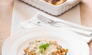 Pilzlasagne mit Kräuterbechamel