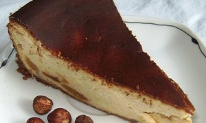 Schneller Käsekuchen mit Mango (ohne Boden)